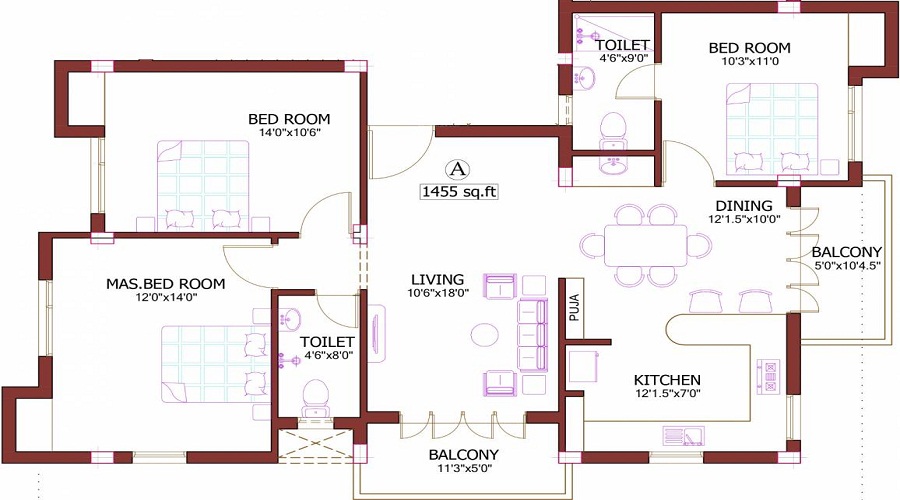 Pushkar Desikan Floor Plan