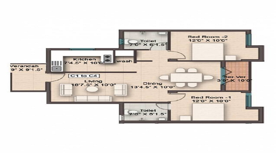 Rajarathnam Eden Crest Floor Plan