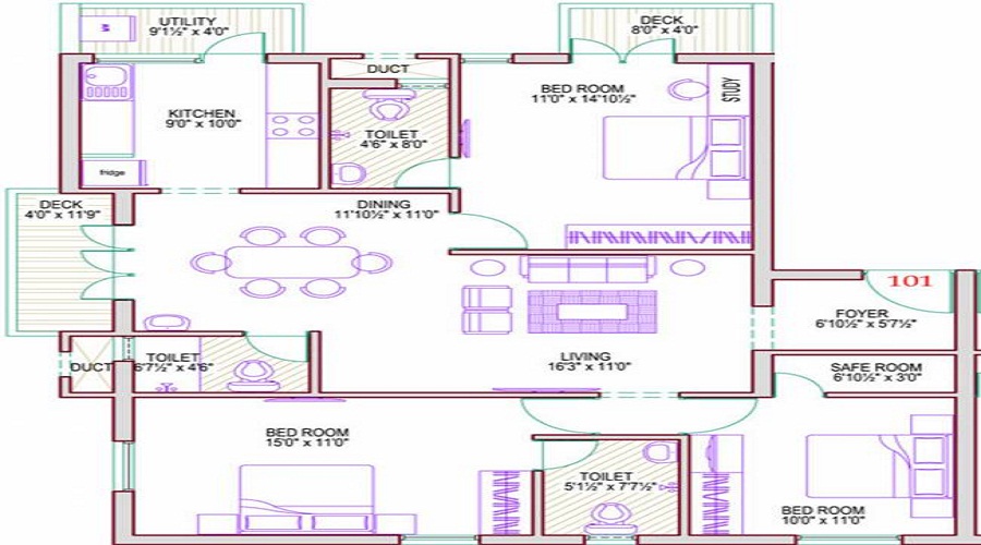 Ananyakrishnaa Lotus Floor Plan