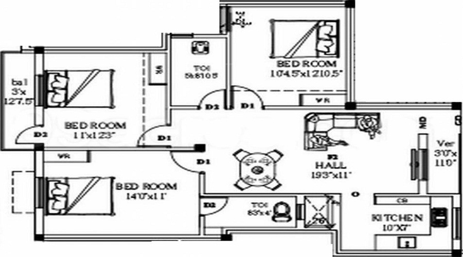 Malar Shamrock Floor Plan