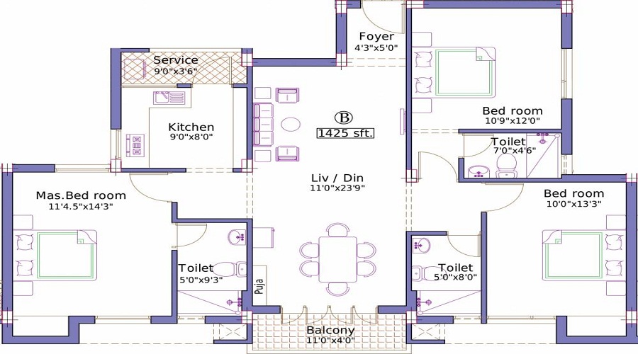 Pushkar Sai Ganu Graha Floor Plan