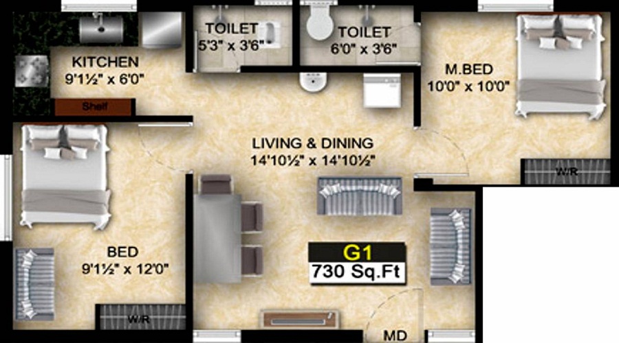 Bhaveshwar Q Floor Plan