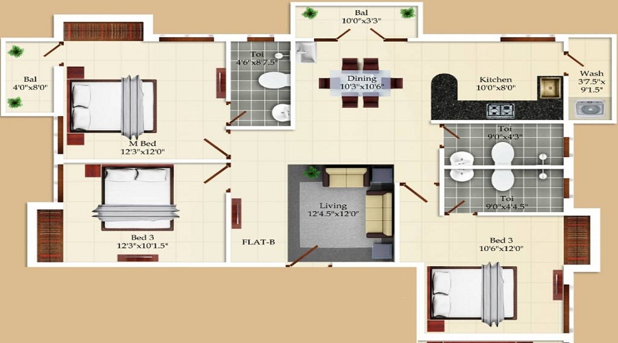 India Kumaragam Floor Plan