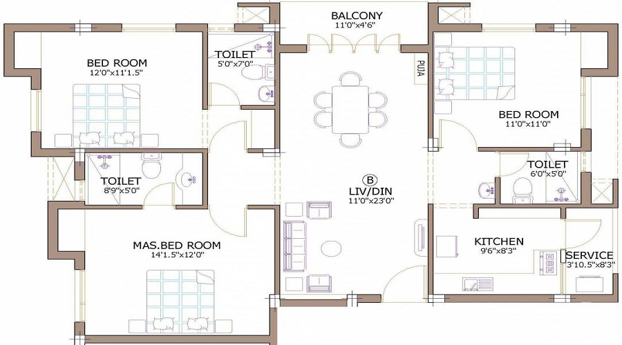 Firm Chinnas Floor Plan