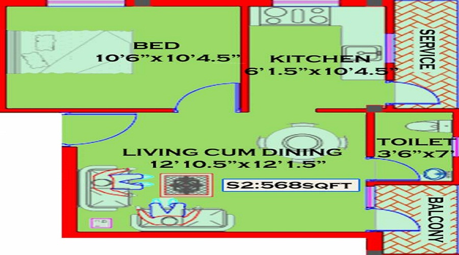 KP Santhoshema Floor Plan
