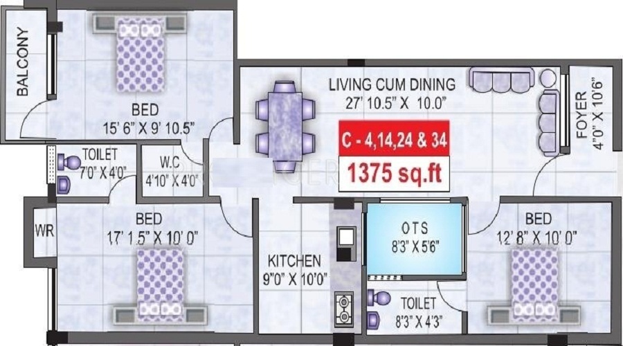 Chandrasekar Green Park Floor Plan
