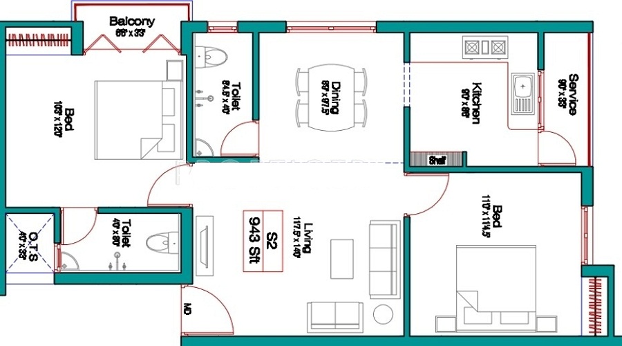 Swetha Emerald Floor Plan