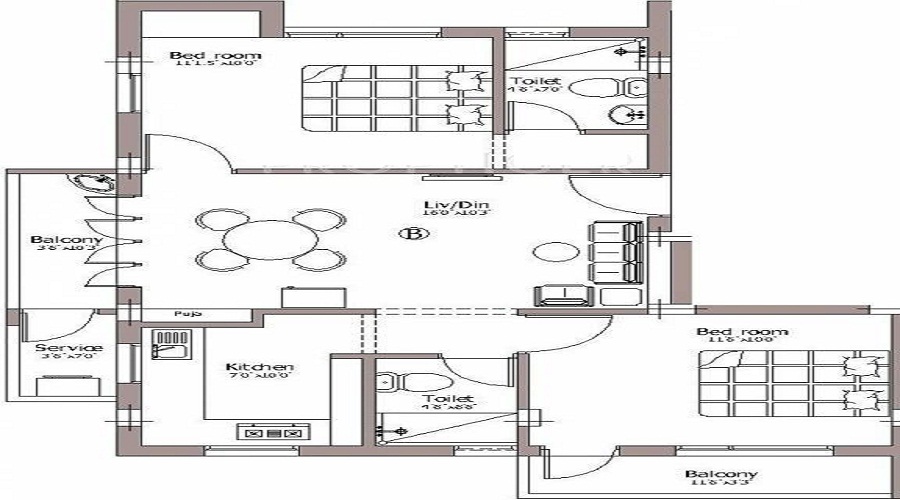 Pushkar Sai Nivas Floor Plan