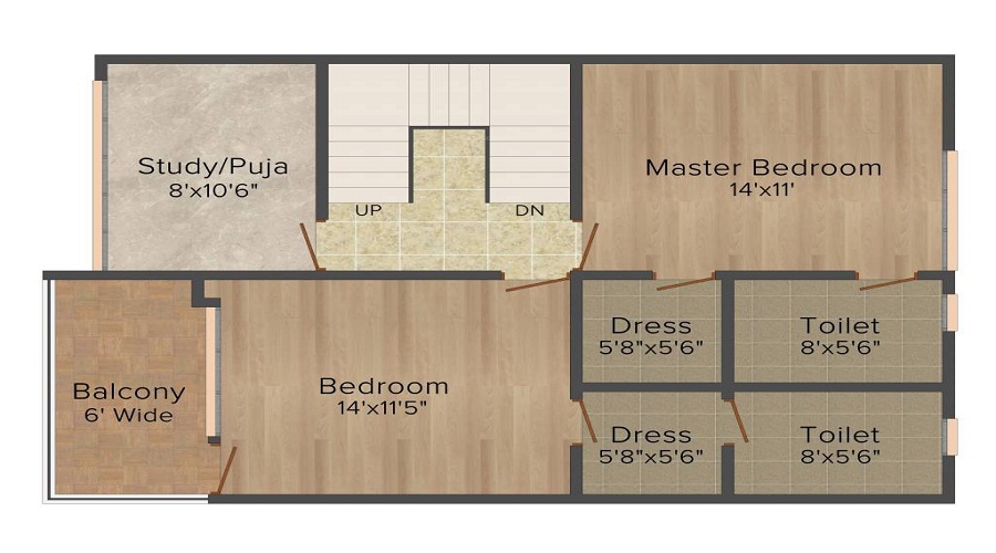 Unitech Palm Premiere Floor Plan