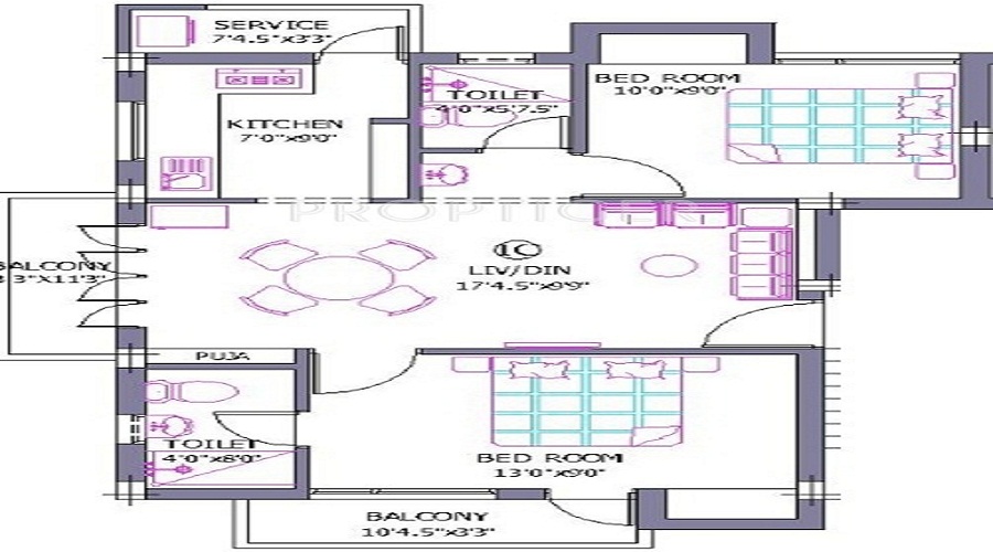 Viswams Srinivas Floor Plan