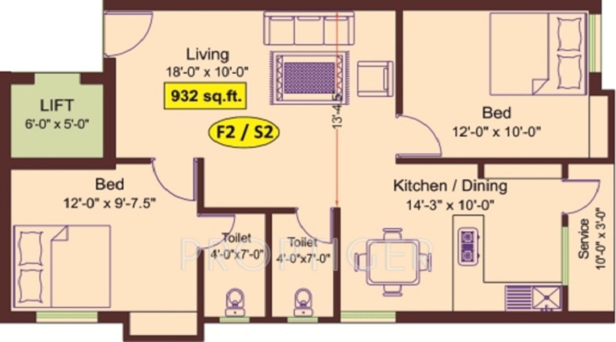 Meridian Kavins Blossoms Floor Plan