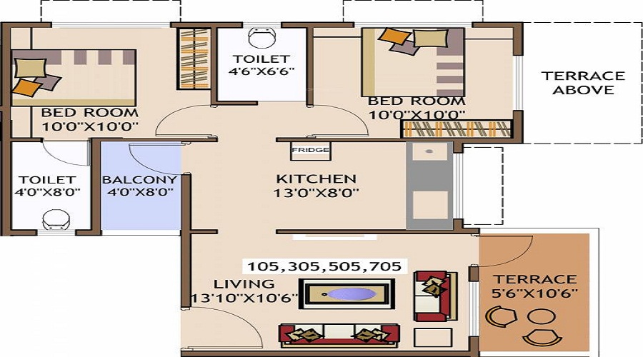 Supertech Hillview Apartments Floor Plan