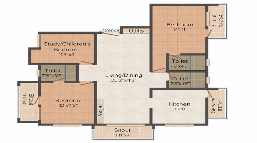 Vijay Shanthi Waterlily Floor Plan