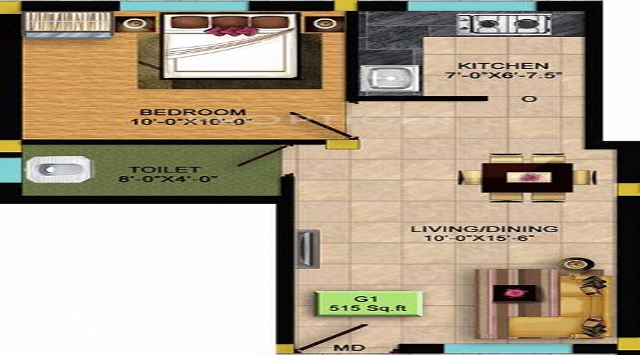 RKN Hanumanth Floor Plan