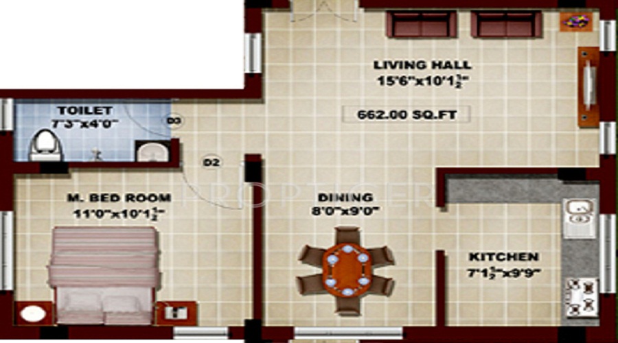 Sapthagiri Sudharsana Apartment Floor Plan
