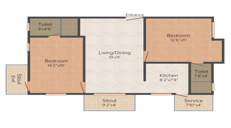 Vijay Sri Sai Residential Floor Plan