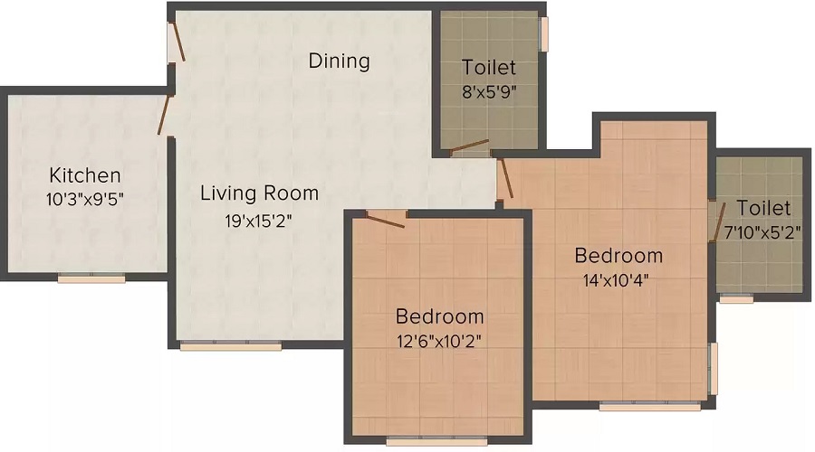 Hiranandani Rodas Enclave Sunrays Floor Plan
