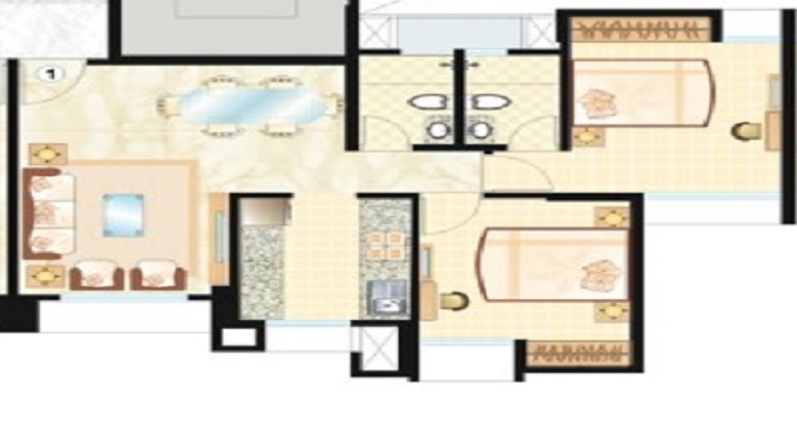 Dosti Vasudha Floor Plan