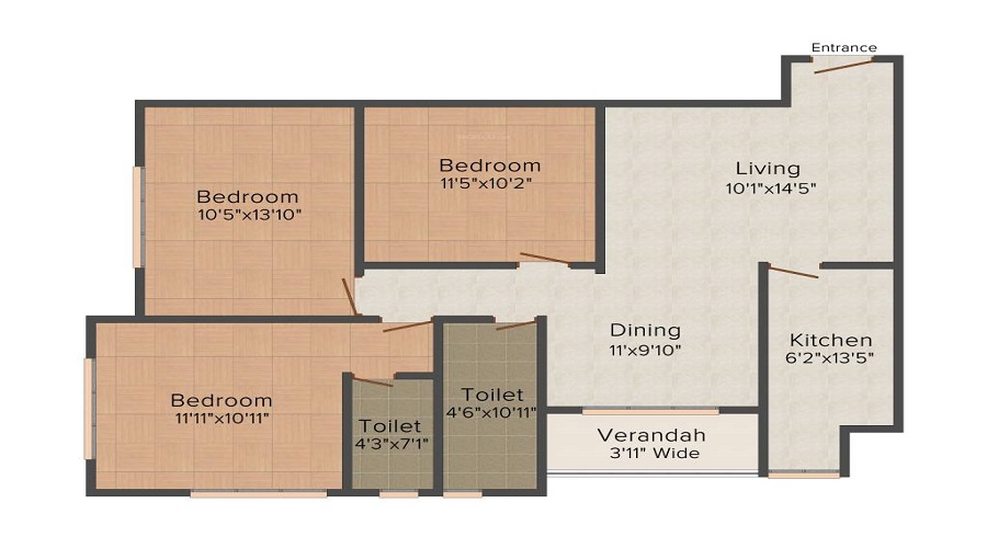 Rajwada Altitude Floor Plan
