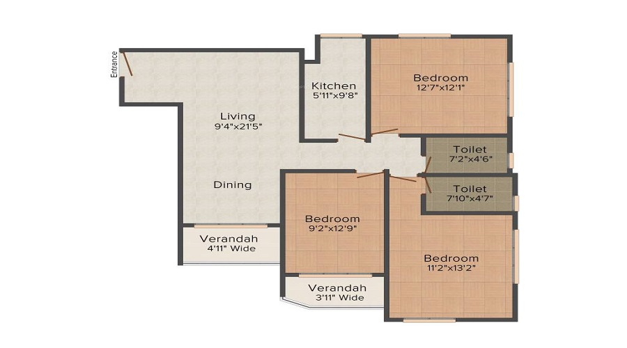 Rajwada Altitude Floor Plan