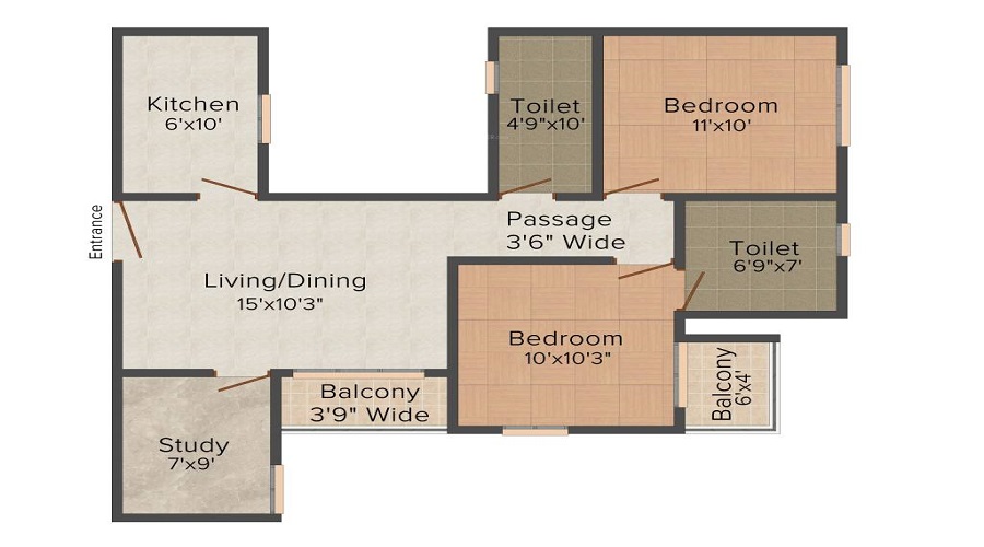 Siddha Water Front Floor Plan