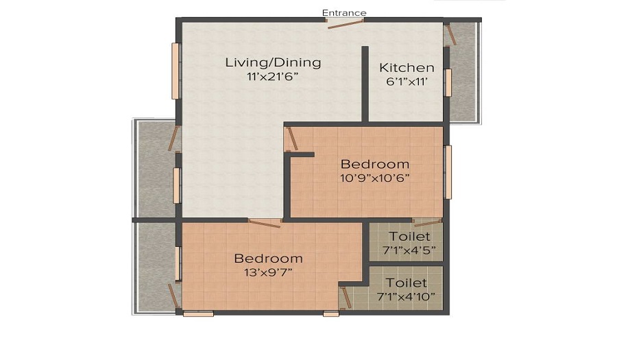 Siddha Water Front Floor Plan