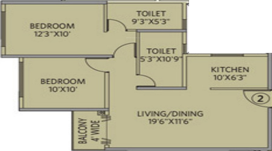 Siddha Galaxia 2 Floor Plan