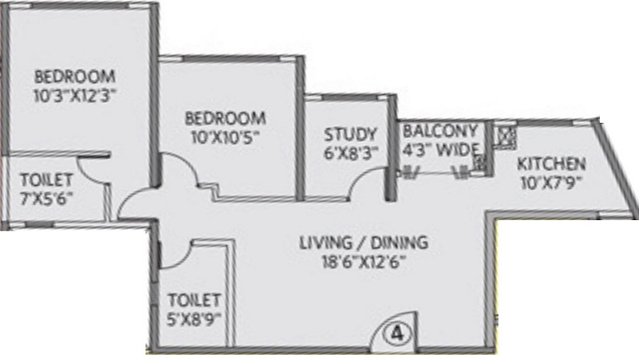 Siddha Galaxia 2 Floor Plan