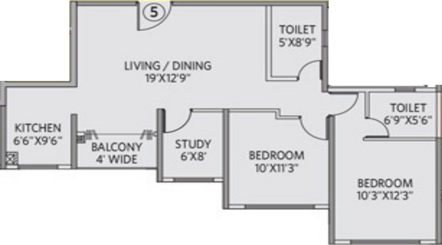 Siddha Galaxia 2 Floor Plan