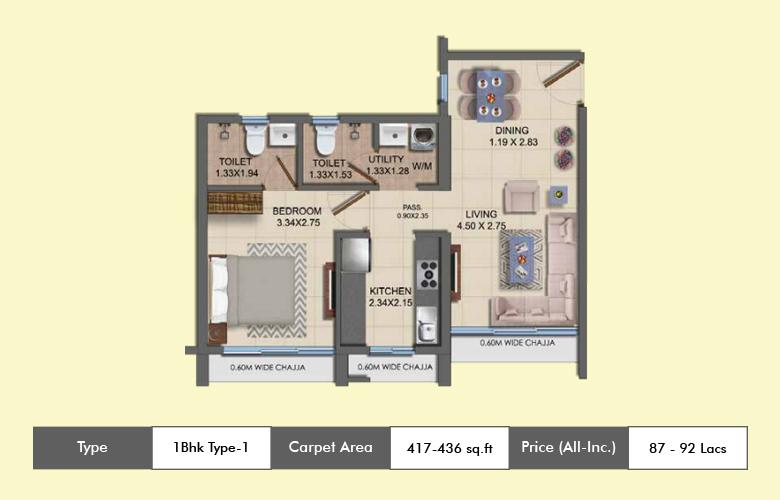 Dosti ORO 67 Floor Plan