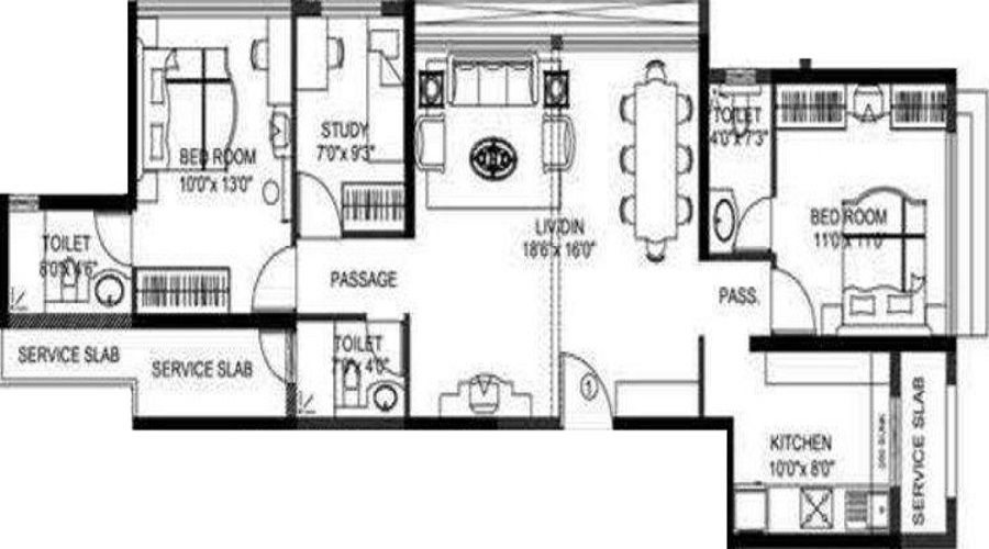 Rustomjee Urbania Astraea Floor Plan