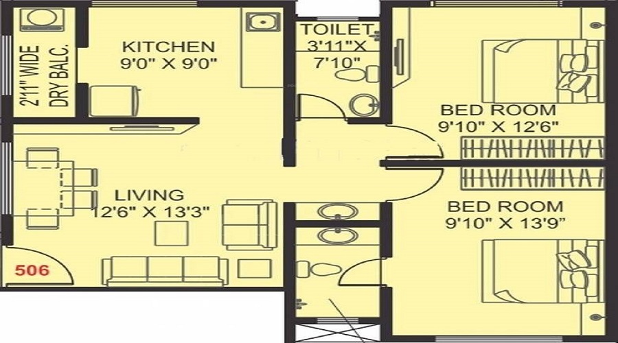 Paranjape Schemes Pratham Floor Plan