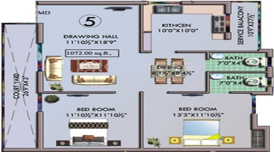Cosy Ruby Floor Plan