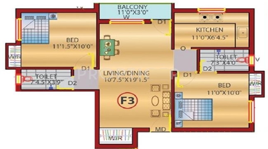 Diamond Manvi Court Floor Plan