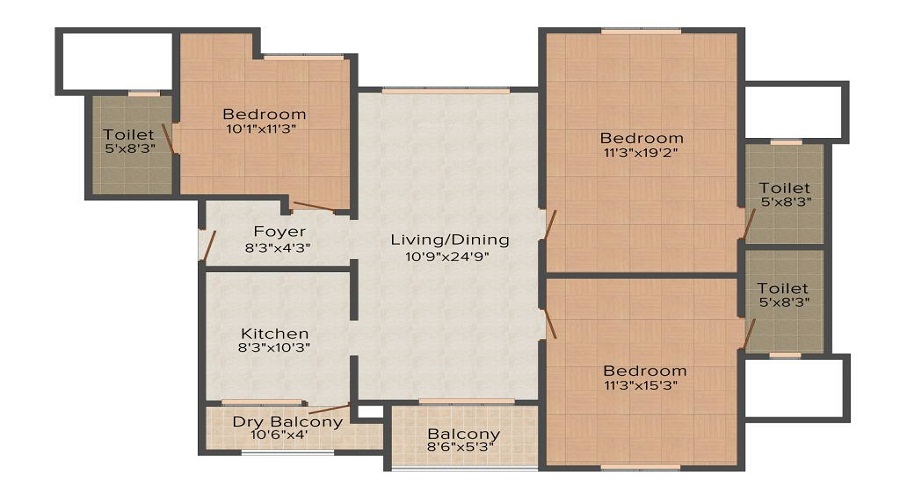 Pushkar Aiswarya Enclave Floor Plan