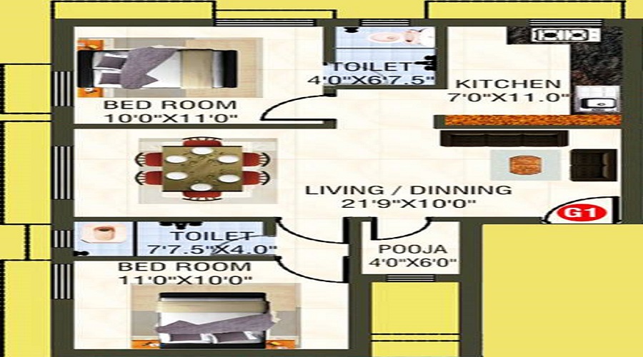 SRM Krishna Floor Plan