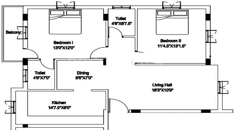 Pappas Venkat Flats Floor Plan