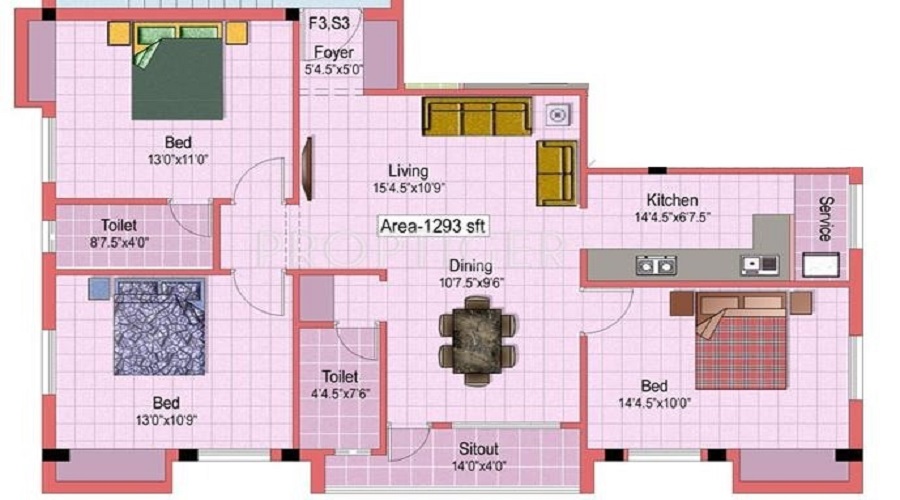 India Serene Casa Floor Plan