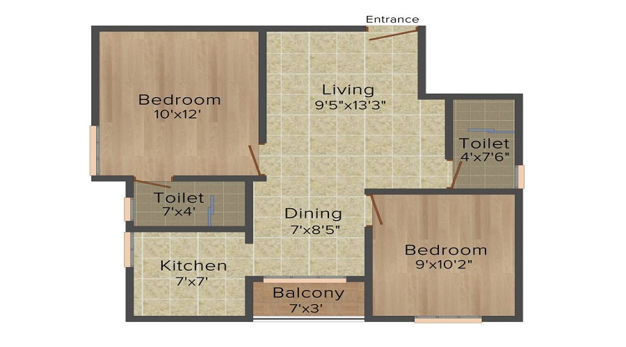 Shri Krishna Shrikrishna Devcon Gulmarg Valley Floor Plan