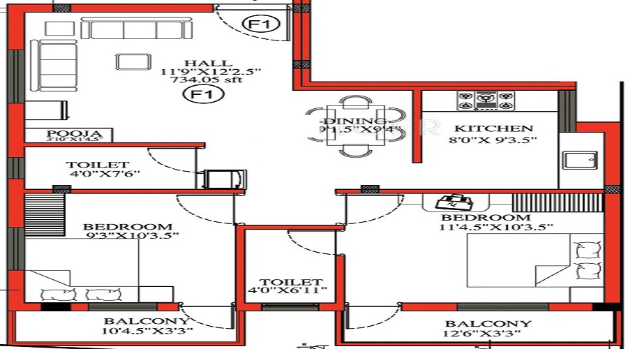 JKB Sri Raj Floor Plan