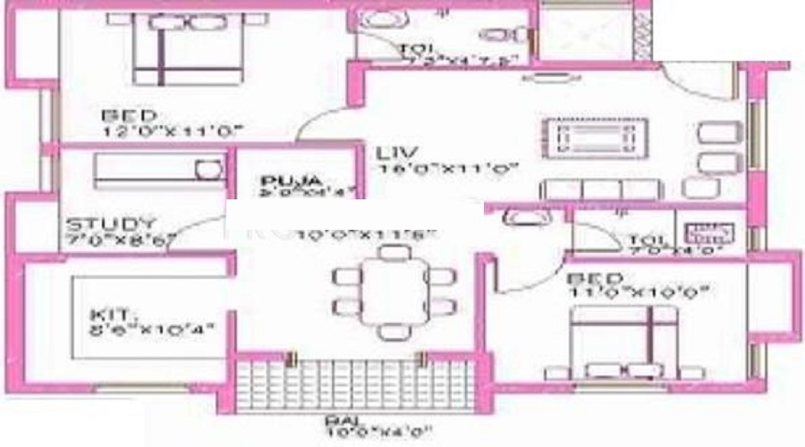 Anjaneyaa Ramapuram Floor Plan