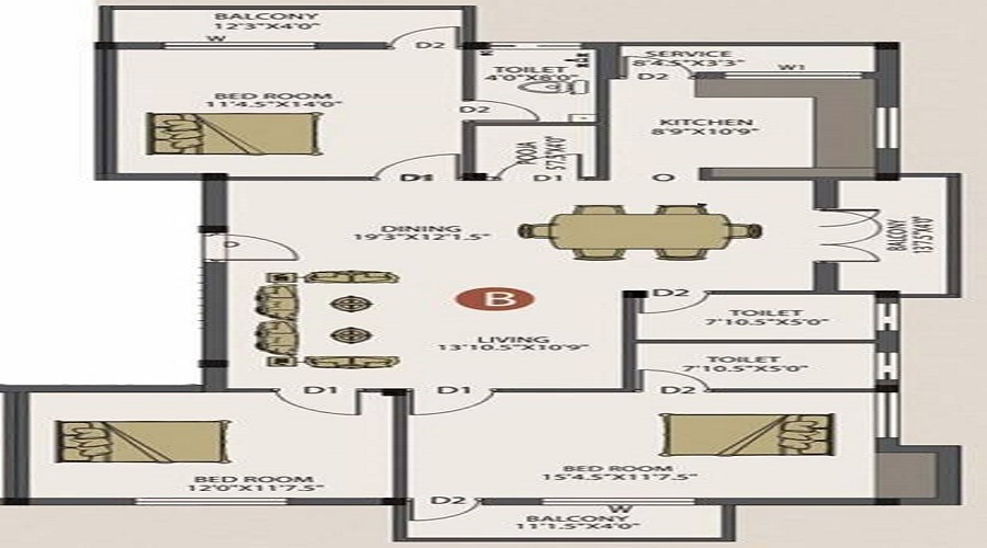 Poomalai Dhanyaa Floor Plan