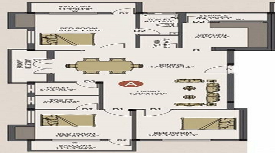 Poomalai Dhanyaa Floor Plan