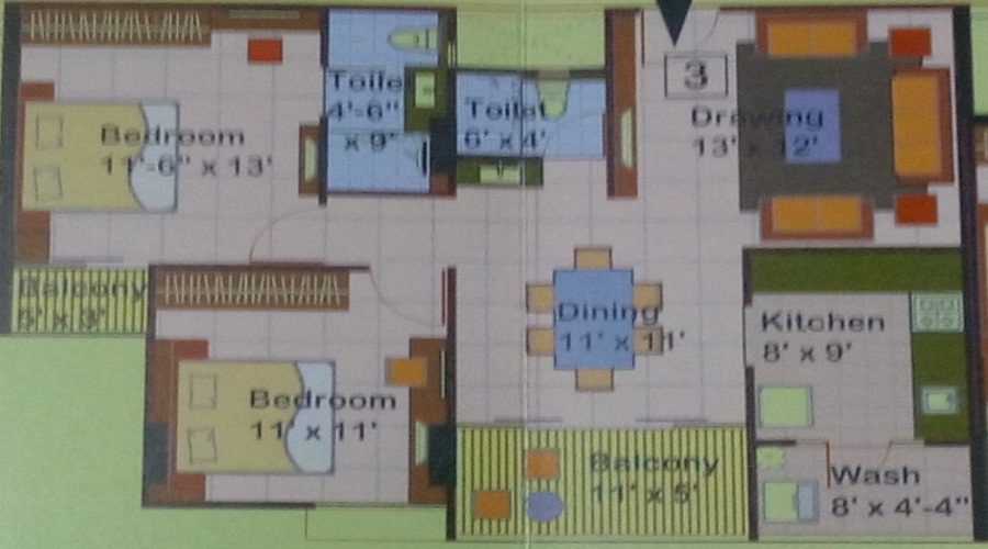 Milan Heights Apartments Floor Plan