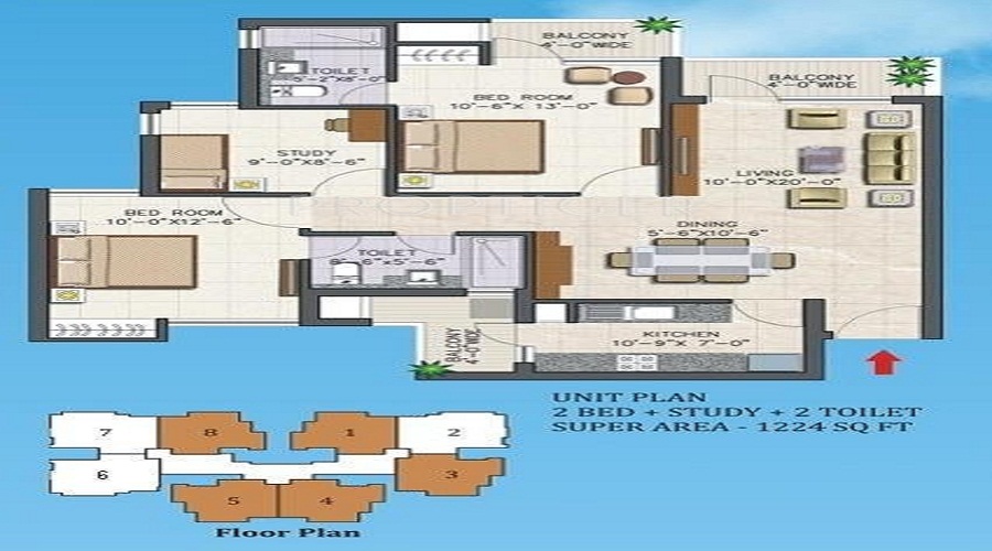 Dhoot Vistara Emeral Floor Plan