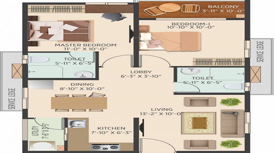 Brigade Citadel Phase 1 Floor Plan