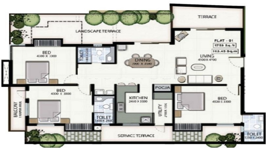 Navins Srivatsam Floor Plan