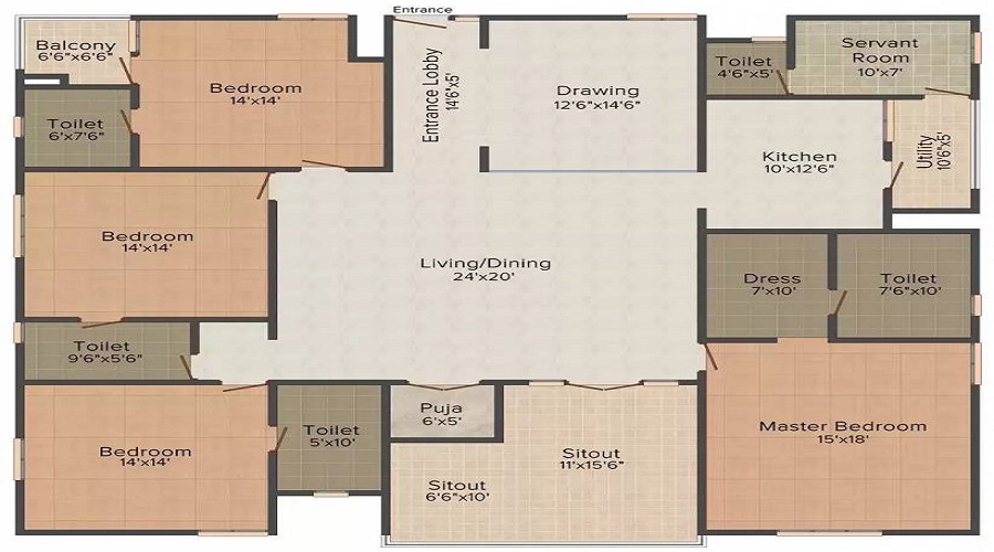Majestique Township Floor Plan