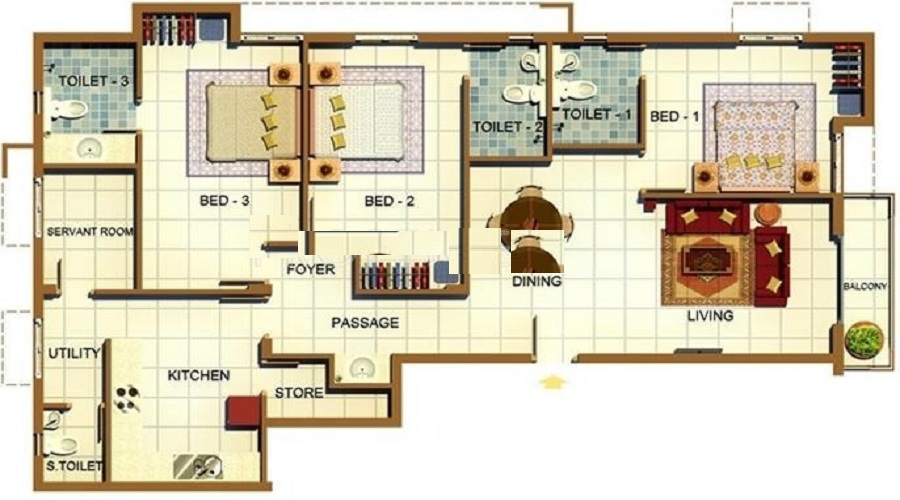 Southern Patagonia Terrace Floor Plan