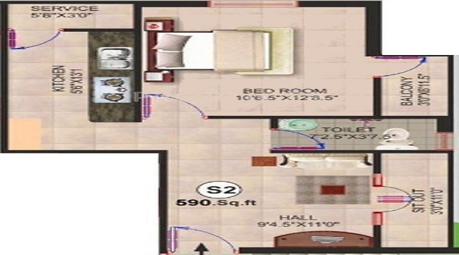 Sri Lakshmi Ram Balaji Floor Plan